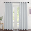NICETOWN Greyish White Curtains 84 inch Length 2 Panels, Grommet Thermal by NICETOWN