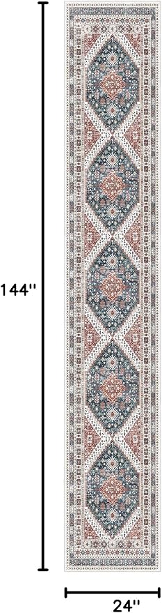 Madane Hallway Runner Rug 2x12, Extra Long Washable Runner Rugs - Image 2