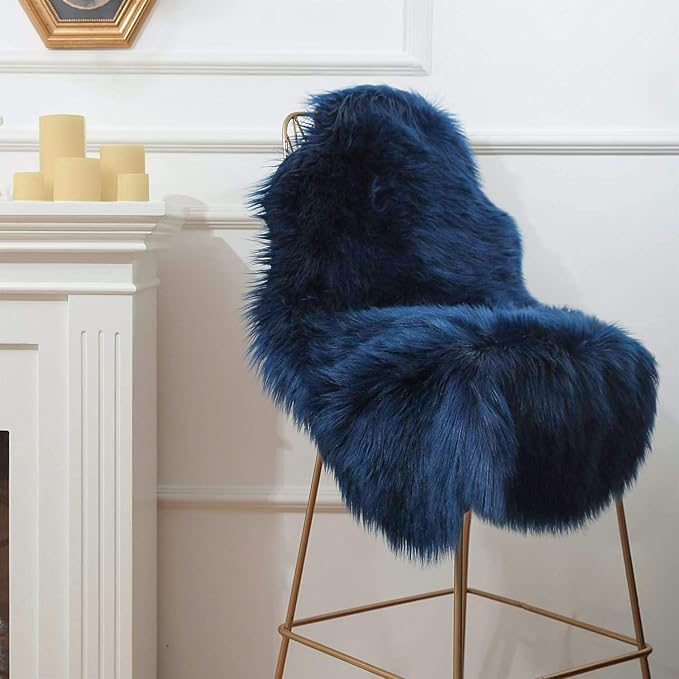 Ashler faux fur rug, Fluffy Shaggy Area Rug Ultra Soft 2 x 3 Feet Sheepskin Fur - Image 4