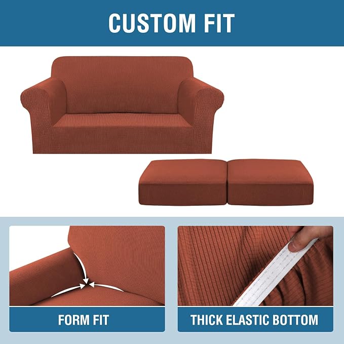H.VERSAILTEX 3 Piece Stretch Sofa Covers - Image 4