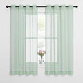 NICETOWN Sheer Curtains for Bedroom Windows, Grommet Top Voile Sheer Country by NICETOWN