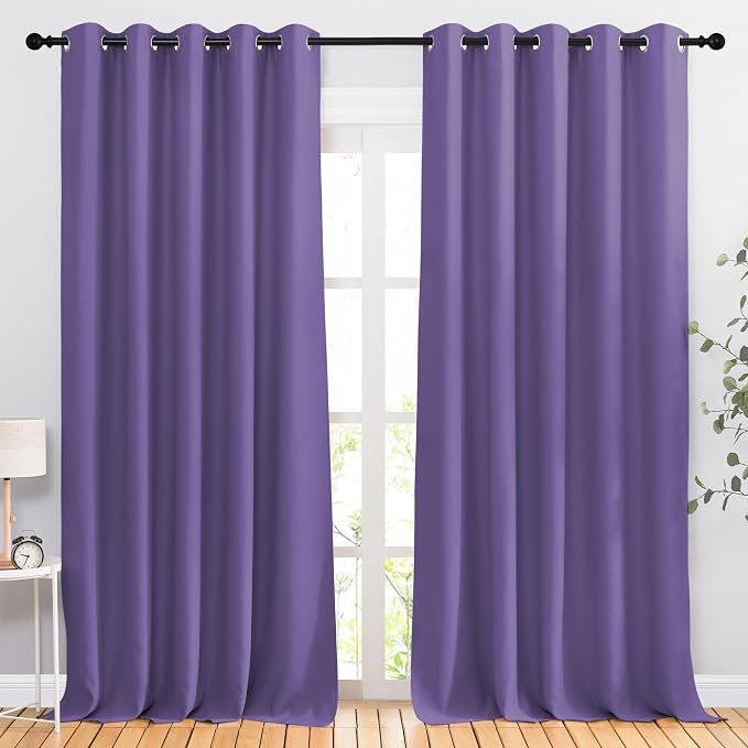 NICETOWN Blackout Lilac Purple Curtains & Drapes by NICETOWN
