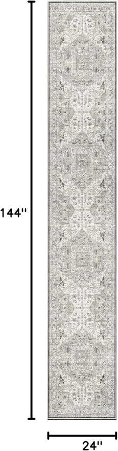 Madane Runner Rugs for Hallway 2x12 Extra Long Washable Non-Slip Hallway Runner - Image 2