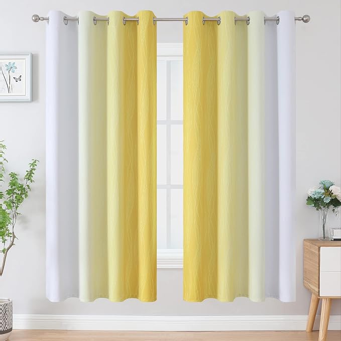 Estelar Textiler Room Darkening Gradient Blackout Curtains 72 Inch Length 2 - Image 2