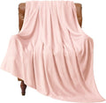 BEDELITE Fleece Blanket Twin Size Pink Morn Throw Blankets by BEDELITE