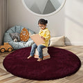 Super Soft Circle Rugs for Girls Princess Castle Toddlers Play Tent 5 Diameter by Junhejiamei
