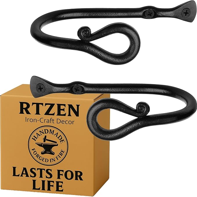 RTZEN Decorative Metal Curtain Tiebacks by RTZEN