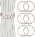 Magnetic Curtain Tiebacks, 6 Pack Curtain Holdbacks by KLOGTSINDDirect
