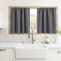 RYB HOME Cafe Blackout Curtains 24 inch Length, RV Curtains by RYBHOME