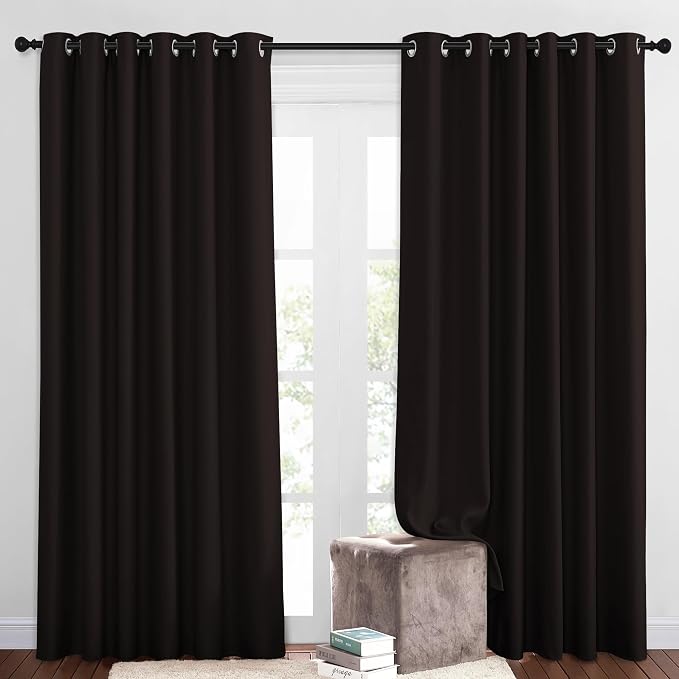 NICETOWN Room Darkening Slding Glass Curtain Panels by NICETOWN