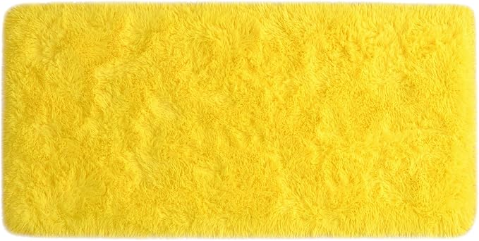 Amearea Shag Fluffy Small Rug, 2x4 Feet Throw Rugs - Image 9