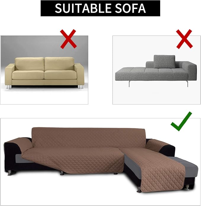 Easy-Going Sofa Slipcover L Shape Sofa Cover Sectional Couch Cover Chaise - Image 4