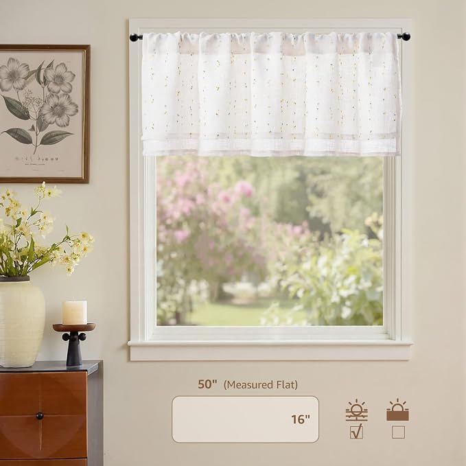 jinchan Kitchen Valance Curtain - Image 2
