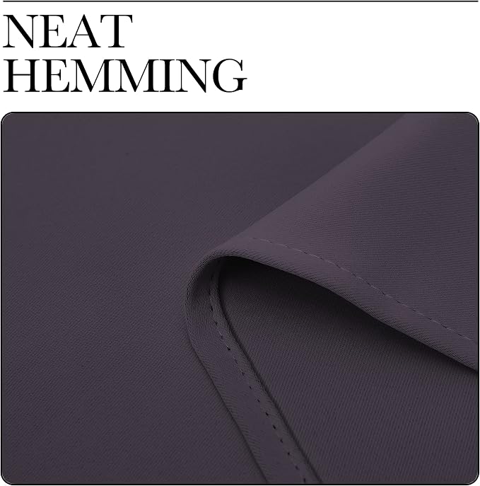 NICETOWN Greyish Purple Blackout Curtains 86 inches Length - Image 6