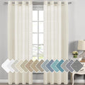 H.VERSAILTEX Natural Linen Semi Sheer Curtains by HVERSAILTEX