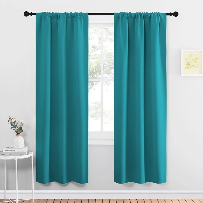 NICETOWN Peacock Blue Blackout Curtains Panels by NICETOWN