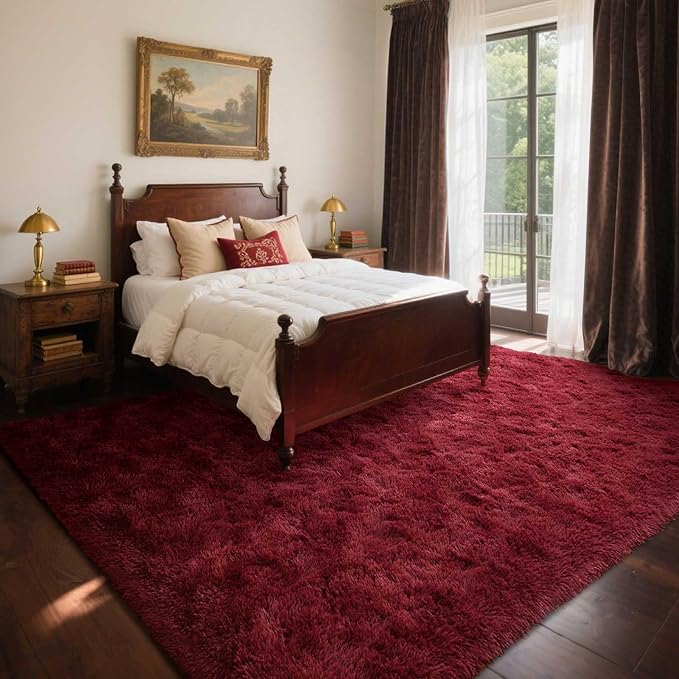 Area Rugs for Living Room, 4x6 Feet Soft Fluffy Shagg Plush Rug High Pile Large - Image 2