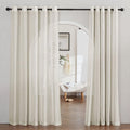 NICETOWN Semi Sheer Curtains Linen Blend Extra Wide by NICETOWN