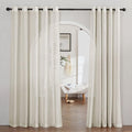 NICETOWN Semi Sheer Linen Curtains Extra Wide by NICETOWN