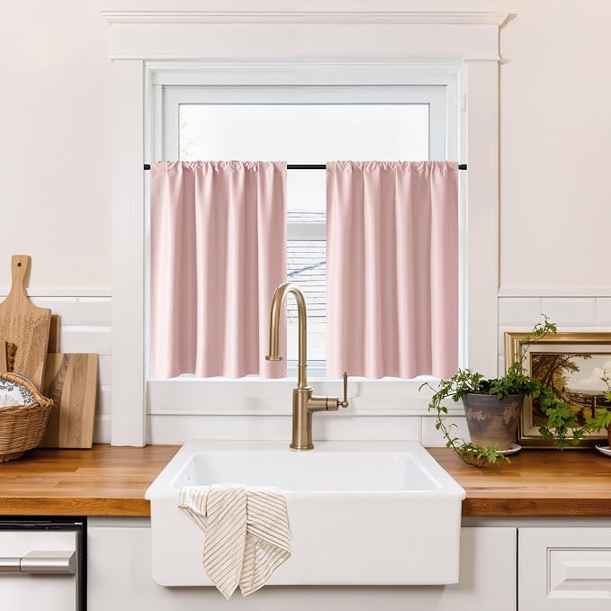 RYB HOME 100% Blackout Short Curtains by RYBHOME