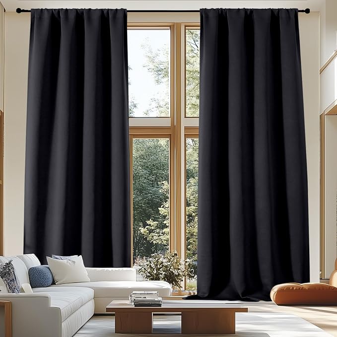 Simplebrand Ava Blackout Extra Long 10ft Curtains by Simplebrand