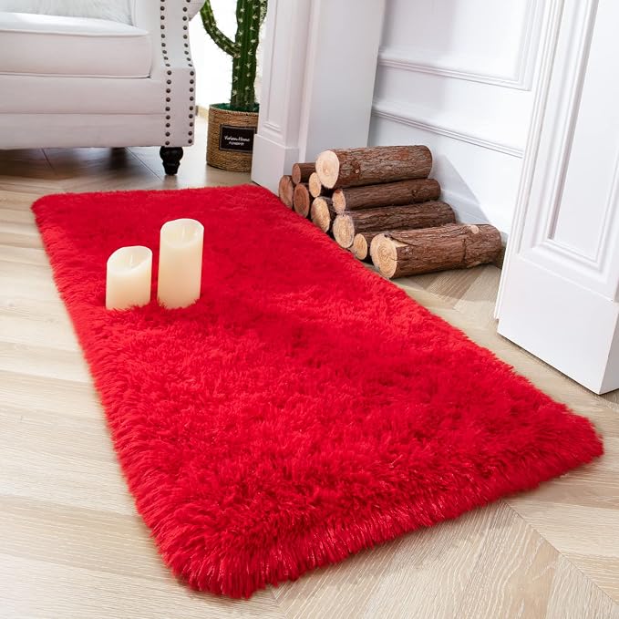 Chicrug Soft Area Rugs for Bedroom Living Room Plush Fluffy Rug 2x4 Feet by ChicrugHomeDecor