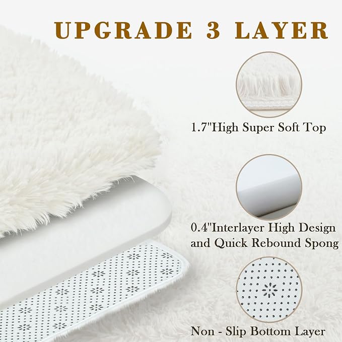 Rugs for Living Room 5x8, Alfombras para Salas Shag Large Plush Soft Area Rug - Image 5