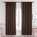 Deconovo Blackout Curtains, Thermal Insulated, W52 x L84 2 Panels, Back Tab by Deconovo