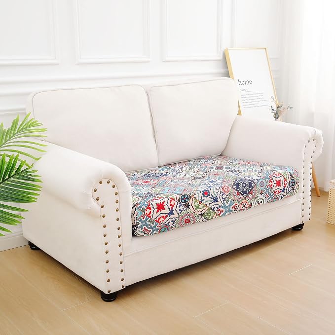 hyha Printed Couch Cushion Covers, Floral Sofa Covers Washable - Image 5