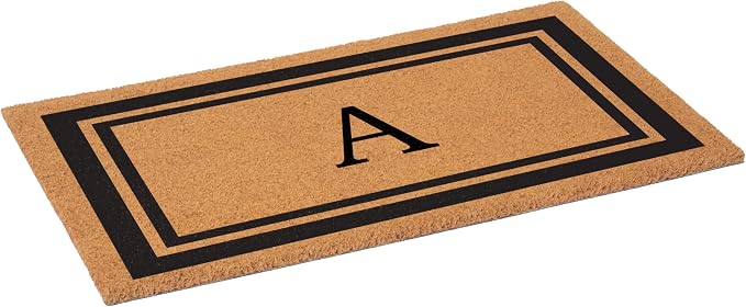Calloway Mills 152962436A Black Border 24" x 36" Monogram Doormat - Image 4
