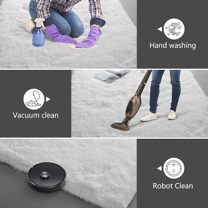 9X12 Large Area Rugs for Living Room Bedroom, Soft Fluffy Indoor Carpet Nursery - Image 6