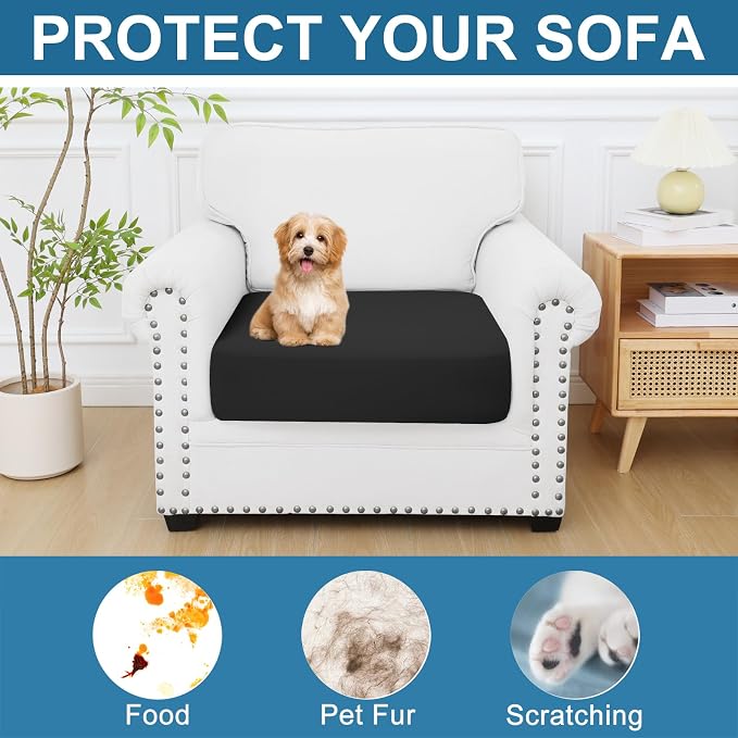 Smiry Printed Couch Cushion Covers, Stretch Soft Couch Covers - Image 7