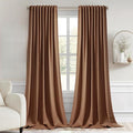 MIULEE Back Tab Blackout Curtains 102 Inch Long 2 Panels Set by MIULEE