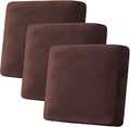 H.VERSAILTEX Velvet Stretch Couch Cushion Cover Plush Cushion Slipcover by HVERSAILTEX