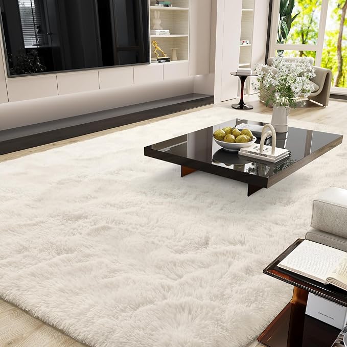 LOCHAS Ultra Soft Indoor Modern 10x14 Area Rugs Fluffy Living Room Carpets - Image 7