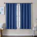 Simplebrand Ava Royal Blue Short Blackout Curtains by Simplebrand