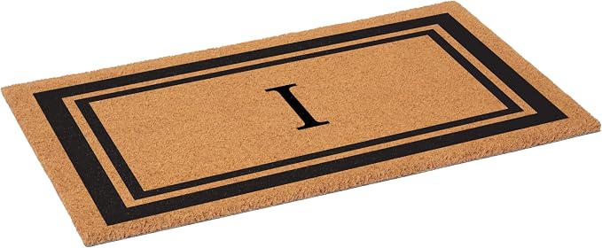 Calloway Mills 152962436I Black Border 24" x 36" Monogram Doormat - Image 4