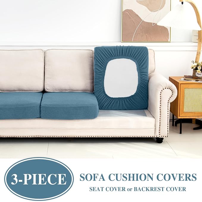 Couch Cushion Covers Seat Cushion Cover Stretch Couch Cover Separate Sectional - Image 3
