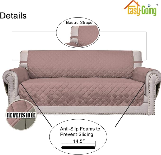 Easy-Going Reversible Loveseat Couch Cover - Image 3
