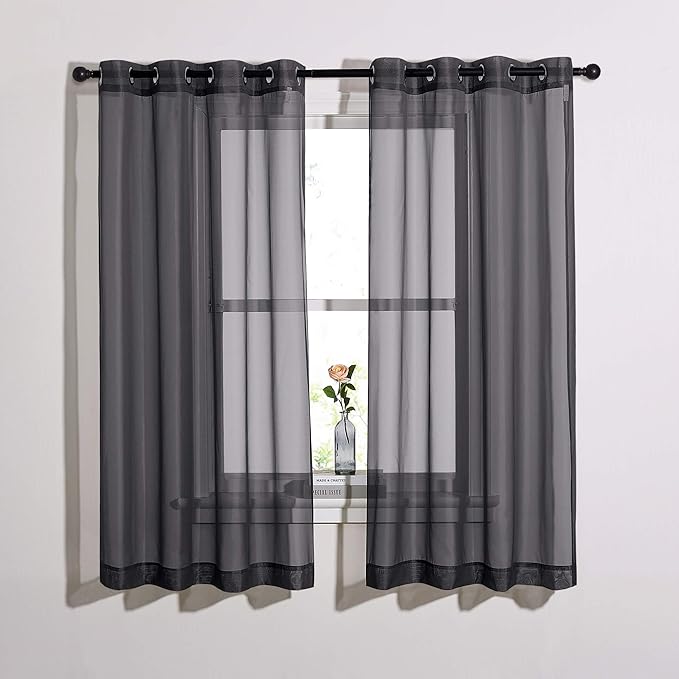 NICETOWN Sheer Drape Panels 63" L by NICETOWN