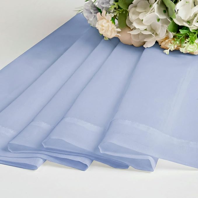 OWENIE Sheer Curtains 63 Inch Length 2 Panels Set - Image 7