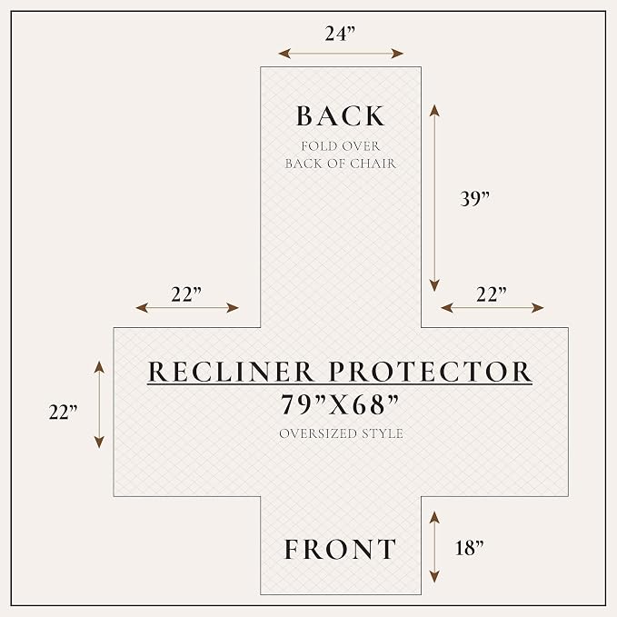 Great Bay Home Reversible Floral Patchwork Recliner Furniture Protector - Image 3