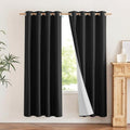 NICETOWN Vintage Open Linen Weave Flax Thermal Curtains, 100% Blackout Curtains by NICETOWN