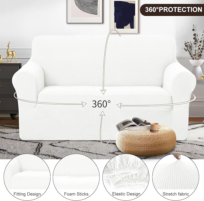 U-NICE HOME Loveseat Cover Stretch Couch Cover Sofa Cover Sofa Slipcover - Image 3
