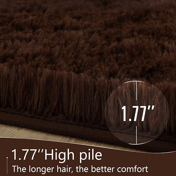 LOCHAS Ultra Soft Indoor Modern Area Rugs Fluffy Living Room Carpets - Image 4