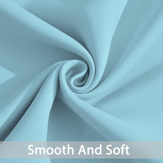 Yakamok Sky Blue Blackout Curtains - Image 5
