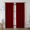 Simplebrand Ava Red Blackout Curtains by Simplebrand