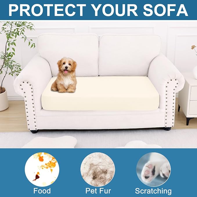 Smiry Printed Couch Cushion Covers, Stretch Soft Couch Covers - Image 7