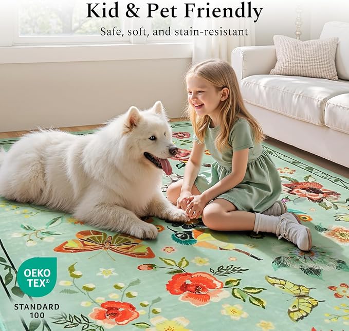 Rugflix 2x6 Runner Rug for Hallway, Washable Kitchen Runner Non Slip, Soft Low - Image 5