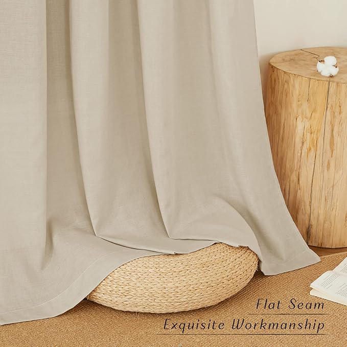 NICETOWN Linen 78 inch Curtains - Image 2